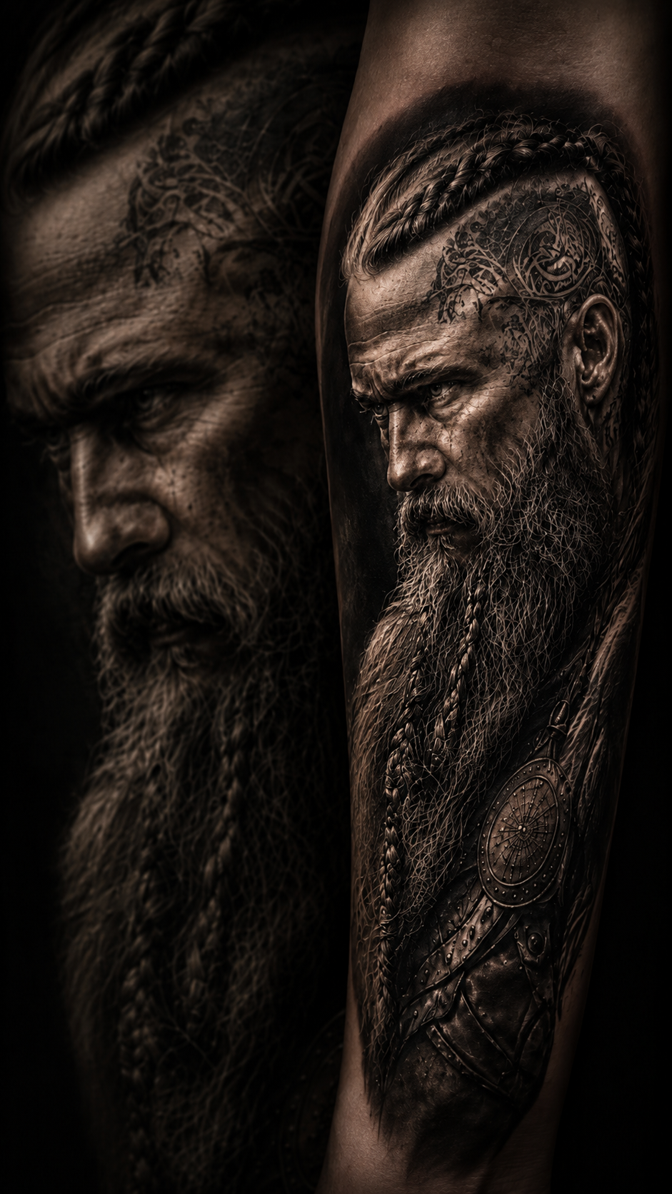 Textura de Barba e Cabelo