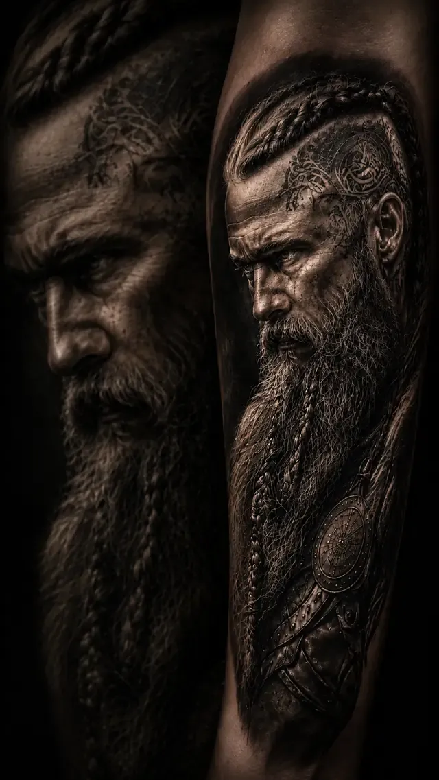 Textura de Barba e Cabelo
